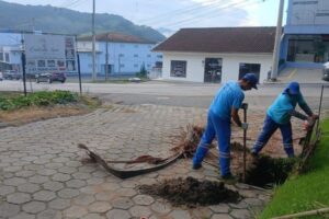 Secretaria de Obras intensifica limpeza de bocas de lobo após chuva torrencial