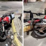 Acidente grave deixa motociclista ferido na Avenida Otto Renaux