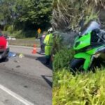 Moto colide em guincho parado e mata casal na BR-101, em Itapema