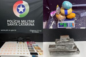 PM realiza quatro prisões por tráfico de drogas em diferentes bairros de Itajaí