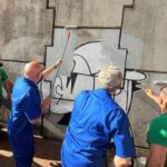 Luciano Hang e prefeito realizam ação contra pichações em Maringá (PR)