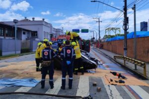 Bombeiros atualizam informações sobre acidente que deixou homem morto em Gaspar