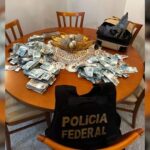 Mala com dinheiro é arremessada de apartamento durante ação da PF em BC