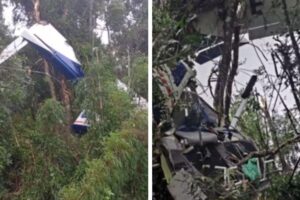 Avião que saiu de SC cai e piloto morre no Paraná