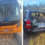 Engavetamento envolvendo veículo com placas de Brusque  deixa um ferido em Gaspar