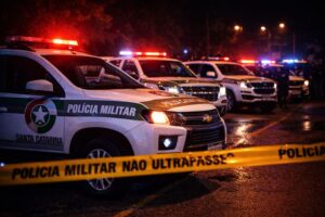 Confronto com a PM termina com suspeito morto após roubo e sequestro em Barra Velha