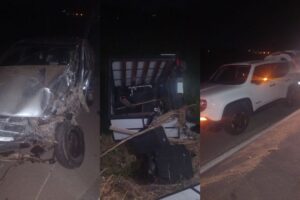 Acidente envolvendo carro de Brusque deixa três feridos graves na SC-410