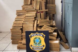 VÍDEO: PRF apreende mais de 650 quilos de maconha na BR-101 em SC