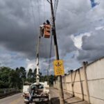 Importante via no Bateas recebe iluminação em LED