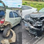 Acidente na SC-486 envolve dois veículos e causa danos materiais em Brusque