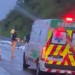 Acidente com motocicleta deixa duas pessoas mortas na BR-101 em Barra Velha
