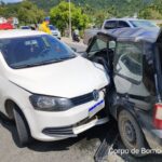 Criança fica ferida em colisão entre carros na rodovia Ivo Silveira, em Gaspar