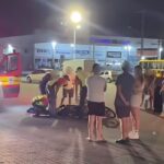 Colisão entre moto e carro deixa mulher ferida em Brusque