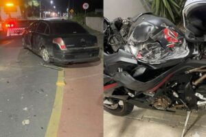 Motociclista morre após acidente entre carro e moto em Balneário Piçarras