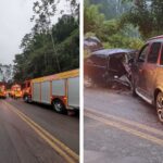 Colisão frontal deixa crianças feridas na BR-280