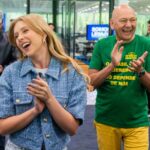 Luciano Hang recebe Cela Lopes em visita à Havan de Brusque (SC)