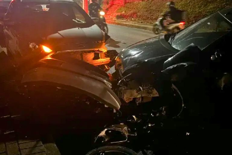 Homem, com sinais de embriaguez, é conduzido à DP após acidente em Brusque