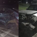 Caminhonete com placas de Brusque atinge carro em Gaspar e deixa feridos