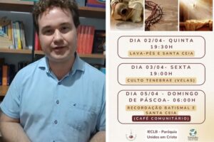 IGREJA LUTERANA: Comunidade do Paquetá convida os fiéis para o Tríduo Pascal