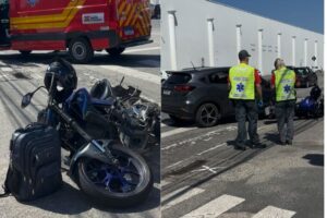 Motociclista fica ferido após colisão na rodovia Antônio Heil em Brusque