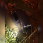 Ex agride mulher, foge e carro cai em rio durante fuga em Brusque