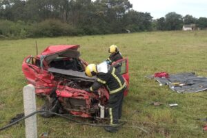 Acidente grave em Balneário Rincão deixa um morto e mobiliza equipes de resgate