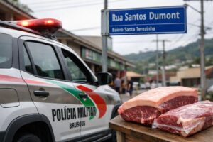 Funcionários impedem furto de picanha e contrafilé em Brusque