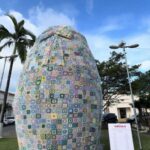 Ovo de Páscoa de 15 metros vira fenômeno e movimenta cidade catarinense