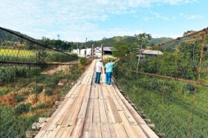 Ponte pênsil Carlos Decker terá interdições para manutenção em Brusque