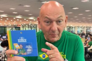 Luciano Hang surpreende noiva que fez ensaio de casamento na Havan; VÍDEO