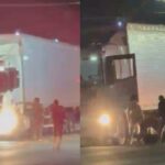VÍDEO: Caminhão é interceptado após atropelar motociclista e fugir em Brusque