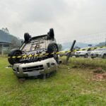 AGORA: Capotamento mobiliza órgãos de segurança em Guabiruba