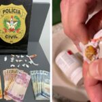 POLÍCIA CIVIL: Duas pessoas são detidas por tráfico em Brusque; VÍDEO