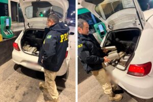 Jovens são presos com 50 kg de maconha na BR-101 em Porto Belo (SC)