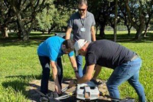 Vigilância ambiental testa uso de drone para pulverizar larvicida contra mosquito transmissor da dengue