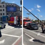 Colisão mobiliza equipes de socorro até o Centro de Brusque