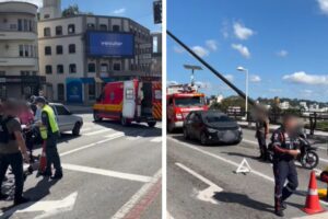 Colisão mobiliza equipes de socorro até o Centro de Brusque