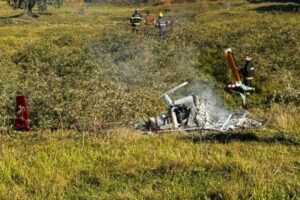 ATUALIZAÇÃO: Morre ocupante de helicóptero que sofreu queda em Pomerode; VÍDEO