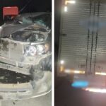Veículo com placas de Brusque envolve-se em colisão na SC-414, em Navegantes