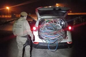 Homem é detido após furto de cerca de 500 kg de fios no Vale