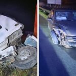 Colisão entre caminhão e carro deixa motorista ferido na BR-470, em Ilhota