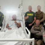Equipes do GAECO visitam policial ferido durante operação Efeito Colateral