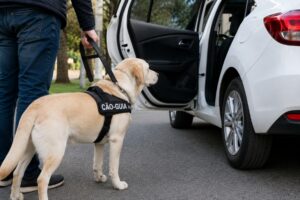Deficiente visual será indenizado após motoristas recusarem corridas por causa de cão-guia