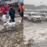 Granizo causa prejuízos e alagamentos em cidades do sul de Minas Gerais