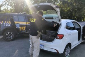 PRF intercepta mais de 400 quilos de maconha na BR-101