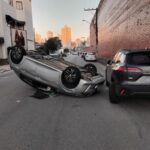 VÍDEO: Automóvel capota em acidente na Rua João Bauer, em Brusque
