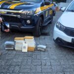 PRF apreende 26 Kg de drogas após tentativa de fuga na BR-101