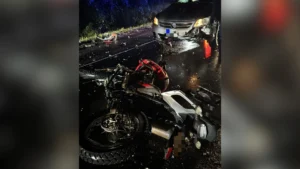 Motociclista morre em grave acidente envolvendo três veículos na BR-280 em SC