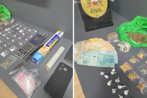 Drogas, munições e dinheiro: dois são presos por tráfico em Brusque – VÍDEO