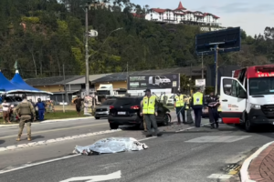 Motociclista morre após colisão frontal na rodovia Antônio Heil, em Brusque